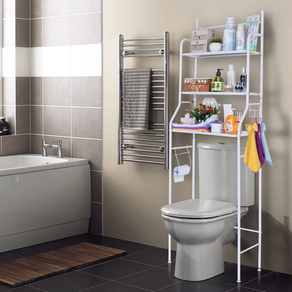 Metal Floor Type Washroom Shelf